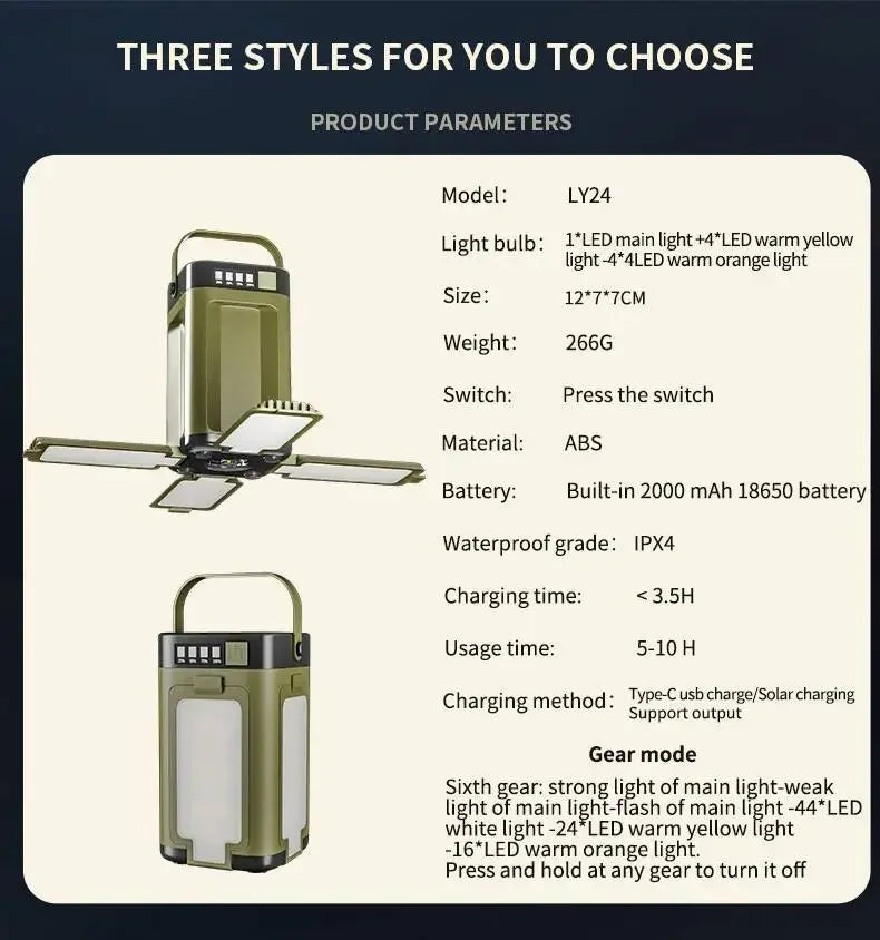 BumPhuc™ Solar Camp Light